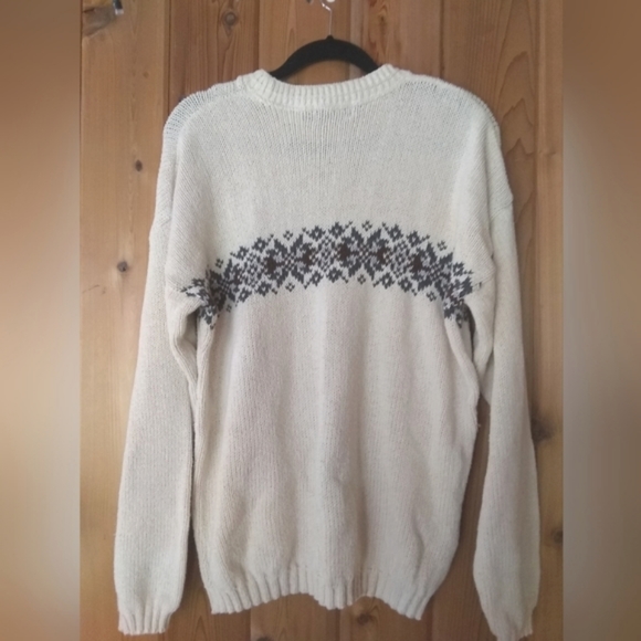 VINTAGE cotton patterned sweater - Picture 3 of 6